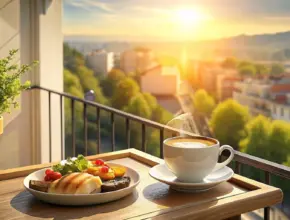 morning coffee peace brings a calmess to the day.